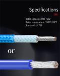 Silicone Rubber Insulated Wire Used In Home Appliance/Lighting/Heater Tinned