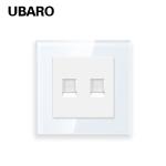 Customized RJ45 Dual Cable Socket Plug Switch Accessories Kit Cat6 1000M