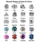 Factory Wholesale Pink Moissanite Diamond Round Brilliant Cut 3.0mm-12.0mm VVS1