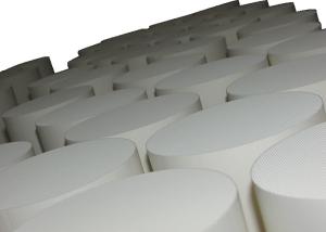 Wholesale White Alumina Ceramic Substrate , Honeycomb Ceramic Filter For Car / Motorcycle from china suppliers