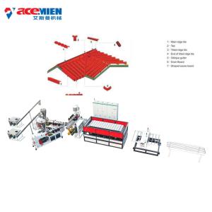 Wholesale 380V Glazed PVC Plastic Roofing Tile Making Machine 3D Bamboo Shape from china suppliers