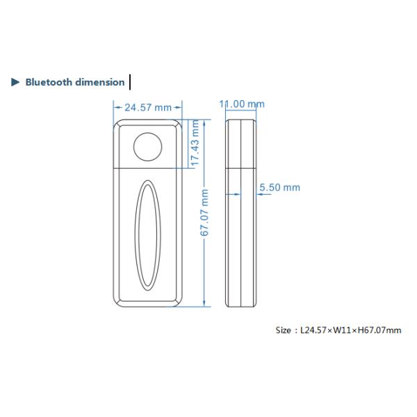 Wireless Bluetooth Digital Inclinometer For Industry Platform Control Angle Monotoring