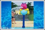 Rabbit Cartoon Aqua Play Structures, Spray Park Equipments, Water Playground