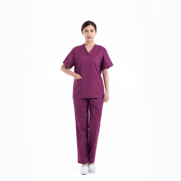 Wholesale Medical Scrubs Nurse Uniforms Twill Scrubs Fabric Make Nurse Hospital