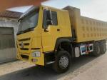 Dump Truck 10 Wheeler Yellow HOWO Sinotruk 6X4 Mining Truck with 351-450hp