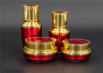 Luxury Matt Purple Diamond Face Cream Containers 15ml 30ml 50ml Acrylic Ball
