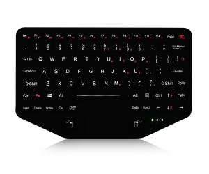 Wholesale Military IP65 Ruggedized Industrial Keyboard With Touchpad ABS Material from china suppliers