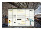 Remote System 15" Inch Touch Screen Electronic Laundry Drop Lockers With Online