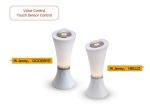Cordless Bedroom Table Lamps Night Light 2800K-3200K With Voice Control Chip