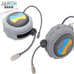 4m HDMI 2.0 Spring Reel Electric Cable Cord Reel HDMI Cable Reel ABS Adjustable