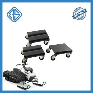 Wholesale Deer Black Snow Mobile Dolly Iron 3pc Snowmobile Moving Wheels Lightweight from china suppliers