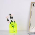 Popular Design U Shape Acrylic Flower Vase , Acrylic Flower Stands For Weddings