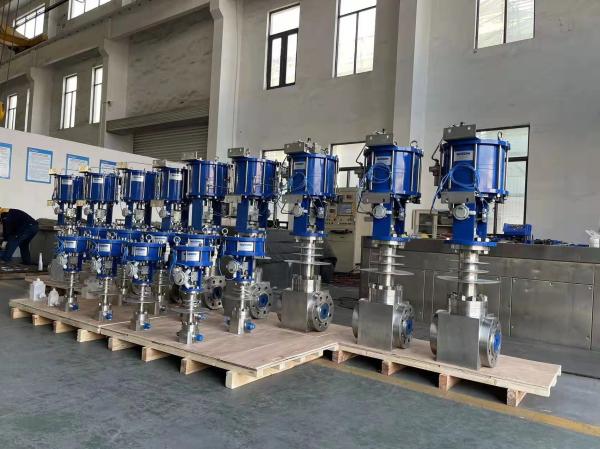 DN50 PN320 2500lb Cryogenic Globe Valves Pneumatic Actuated LNG Opening /