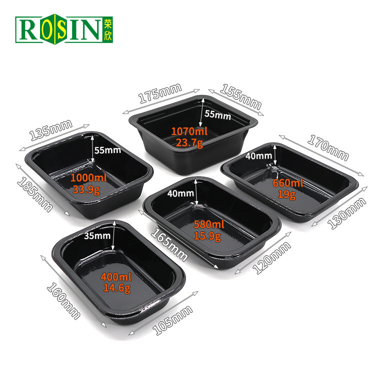 PP Corn Starch Disposable Fresh Meat Chicken Fruit Vegetable Container Plastic Frozen Food Packing Tray
