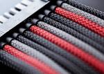 Plastic Braided Computer Cable Sleeves , Expandable Braided Cable Sleeving