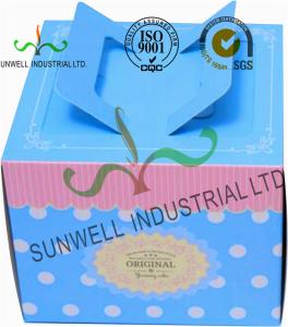 Wholesale Full CMYK Printing Cardboard Food Storage Boxes Glossy / Matte Finish Blue Color from china suppliers