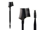Single Boar Bristle Hair Eye Brow Comb Brush / Antibacterial Makeup Brushes