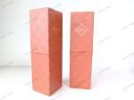 Recyclable Rectangular Cosmetic Paper Tube Orange For Gift