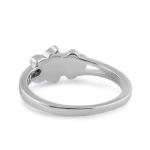 925 With Sterling Silver Greek Key Natural Blue Meander Opal Ring Real Fire Opal