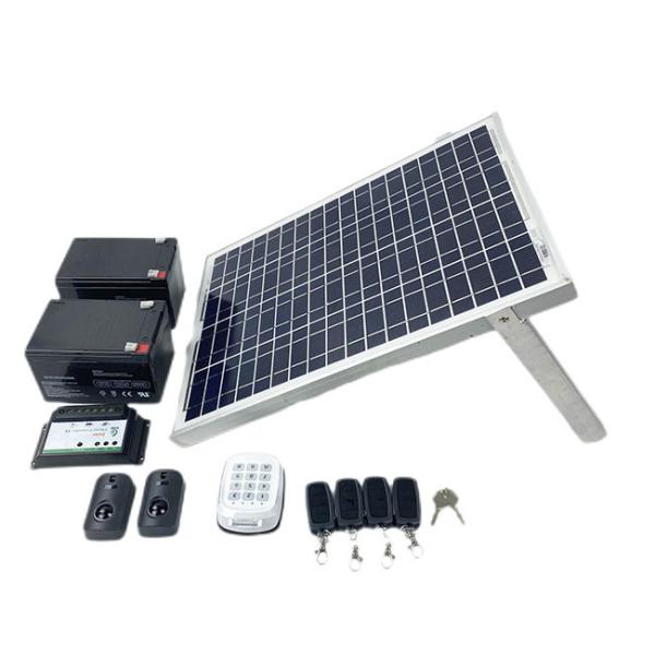 60W 24V Automatic Gate Opener Kit 400kg Solar Sliding Swing