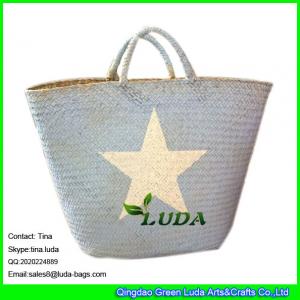 Wholesale LUDA imitated palm leaf beach straw bags wholesale Seagrass Straw handbag from china suppliers