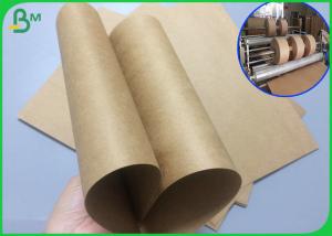 Wholesale 300gsm 350gsm Pure Kraft Paper Roll Brown Color With 600mm width x 200m from china suppliers