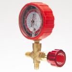70mm 55 Bar Manifold Pressure Gauge Brass Connection Stainless Steel Pressure