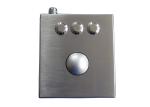 Stainless Steel Metal Trackball Mouse 38mm Stand Alone 1mm Long Stroke Key