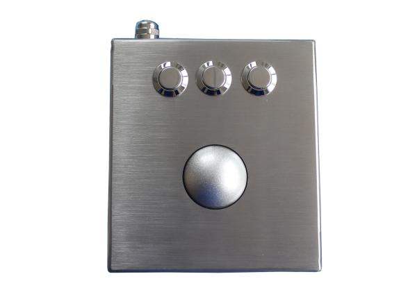 Stainless Steel Metal Trackball Mouse 38mm Stand Alone 1mm Long Stroke Key