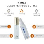 Clear Glass Perfume Bottle Cosmetic Packaging Gold Threaded Cap 50ml