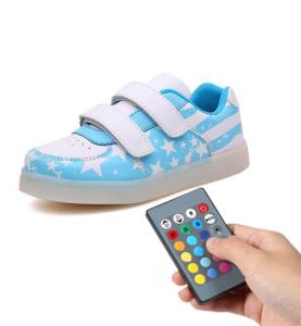 Wholesale Trainer Simulation Led Shoes , Remote Control Girls Light Up Sneakers from china suppliers