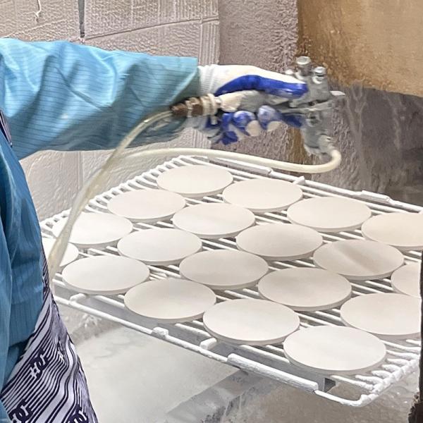 Blank Coated Round Shape Sublimation Ceramic Coaster With Cork Back