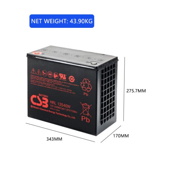 CSB HRL12540W 12V 540W Maintenance-Free VRLA Lead Acid Battery For UPS Data Center