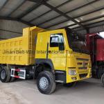 Tubeless Tire Design Used Sinotruk HOWO Dump Truck 5tons 6tons Dumper Truck for