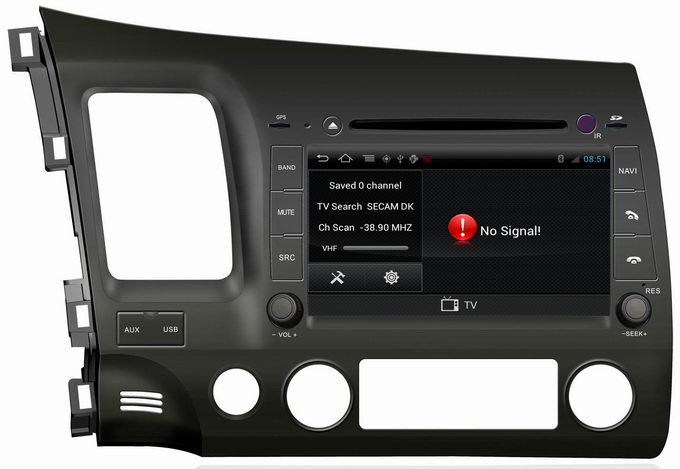 Ouchuangbo Car Radio Stereo DVD for Honda Civic (left) 2006-2011 GPS Navigation USB S150 Platform OCB-044C