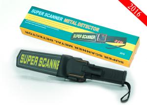 Wholesale Stock Handheld Metal Detector Wand , Super Scanner Metal Detector Waterproof from china suppliers