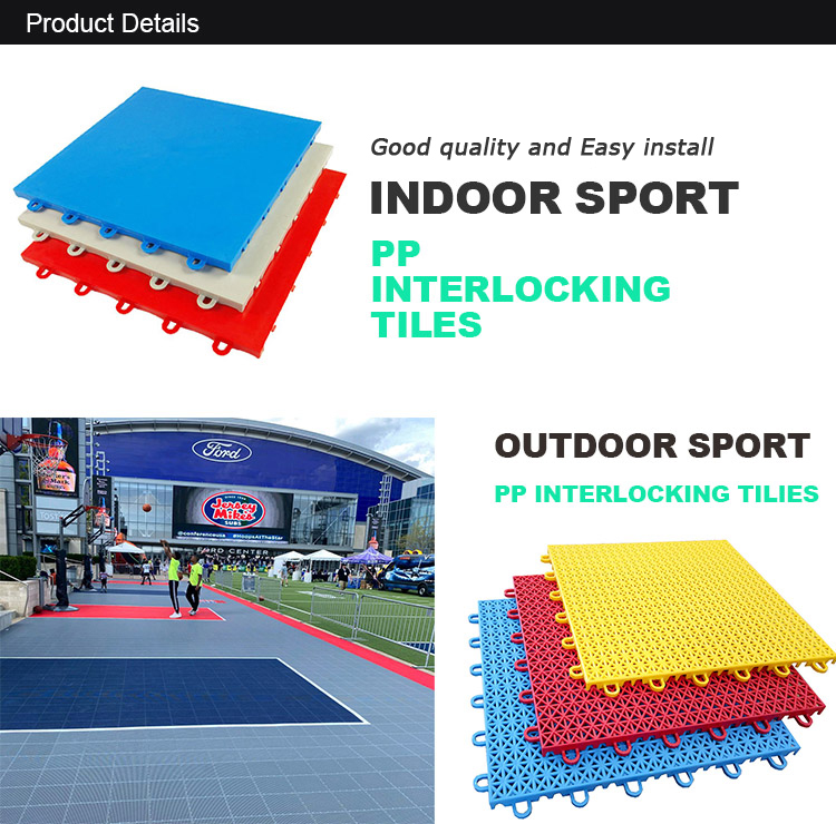 2022 America outdoor and indoor basketball court tiles and plastic interlocking tiles