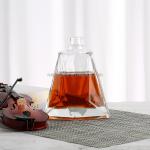 Fashion Design Glass Bottle for Whisky Brandy in Beverage Industrial
