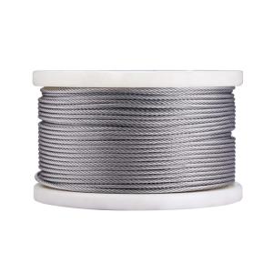 Wholesale 1/4&quot; T316 Stainless Steel Cable 7x19 250FT Wire Rope For Aircraft Deck Railing Grade Type 316 Tolerance Other from china suppliers