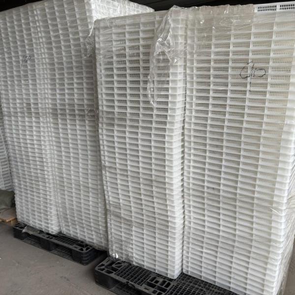 Perforated Food Grade Stackable Plastic Drying Trays For Freezing Of Fruits Vegetables Seafood Freezing Trays