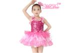 Spandex / Polyester Ballet Dance Costumes Sequin Top Attached Wide Straps