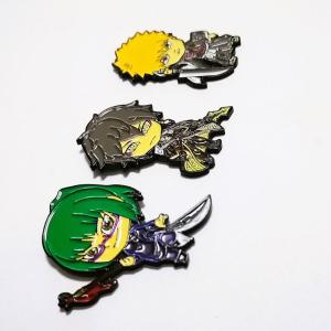 Wholesale Comic Character Custom Soft Enamel Lapel Pins Stamped With Dyed Black Finish from china suppliers