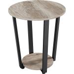 Round End Table Side Table NightStand 2 Tiers for Couch Sofa Bed Living Room
