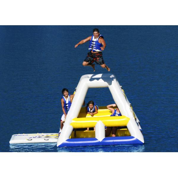 Exhilarating Fun Inflatable Climbing Tower For Water Park OEM / ODM