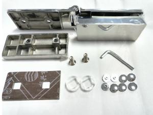 Wholesale Adjustable Bathroom Hinges For Frameless Shower Doors 304 Stainless Steel High Strength from china suppliers