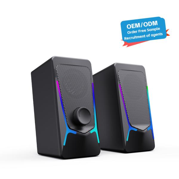 CO707 Gaming RGB Desktop Speakers 2.0 Channel USB Powered Stereo for Computer