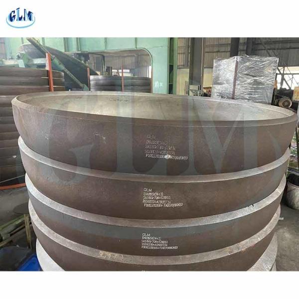 Q235 89mm 100mm Torispherical Carbon Steel Semi Elliptical Head For Pipe