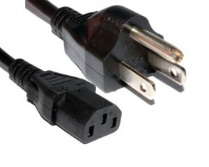 Wholesale Power Cord - US 3 Pin Plug to C13 IEC Mains Lead Cable 2m from china suppliers