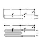 U Type Mosi2 Electric Ceramic Resistant Heating Elements For Dental Oven