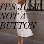 Brown & White Plastic Bulk Buttons 32L 2H / 4H Horn Color For Skirt